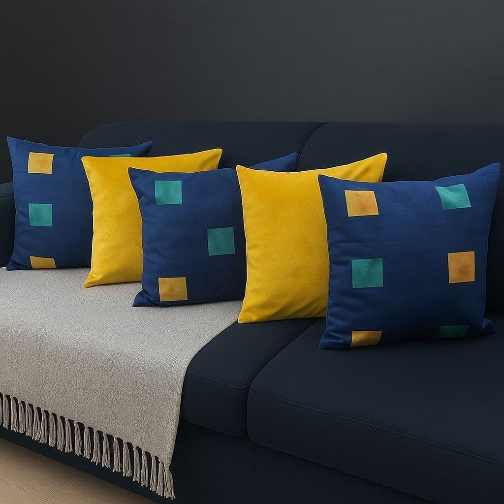 Kit 05 Capas De Almofadas Linho Decorativa Premium