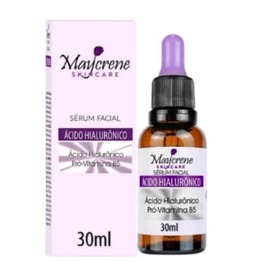 Sérum Facial Ácido Hialurônico Maycrene – Hidratação Profunda, Antissinais e Pele Firme