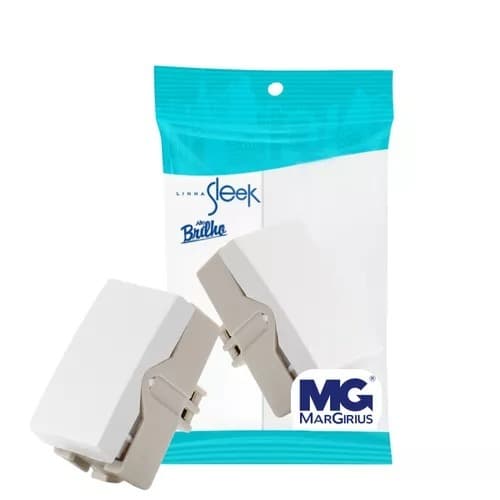 Módulo Interruptor Intermediário 10a Branco Sleek Margirius