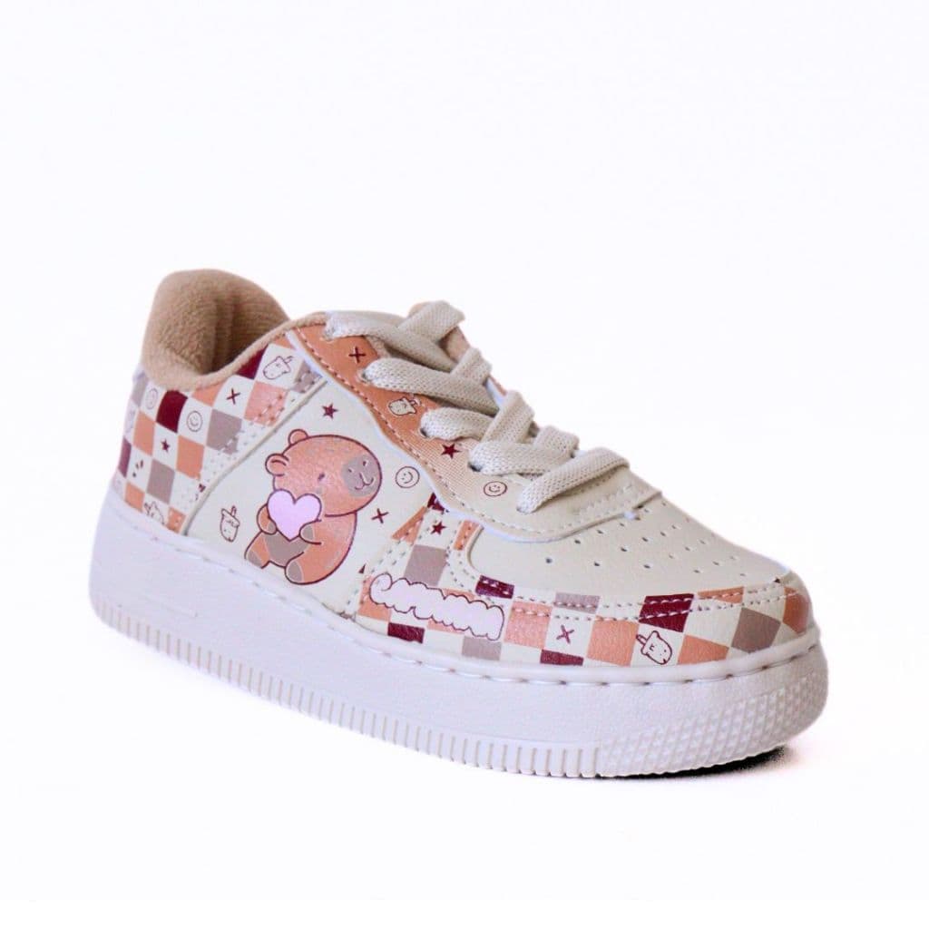 Tenis Infantil Meninas Super Leve Resistente Confortável Personagens Super Oferta Desconto