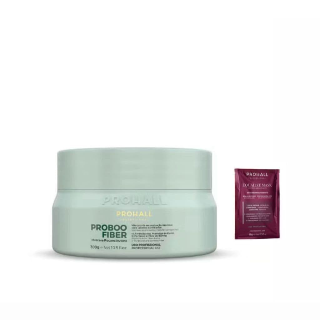 Máscara Capilar Prohall Proboo Fiber 300g + 1 Sachê de Brinde