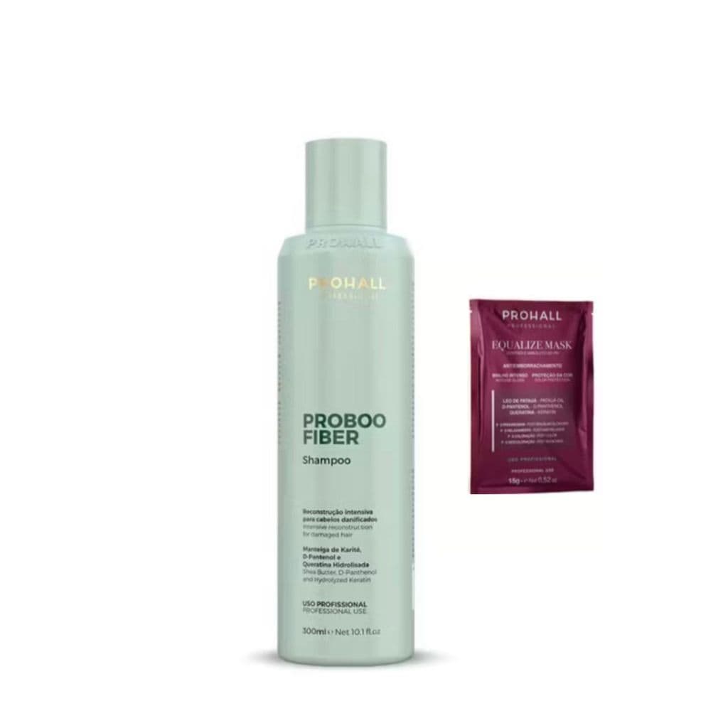 Shampoo Proboo Fiber ProHall 300ml + 1 Sachê de Brinde