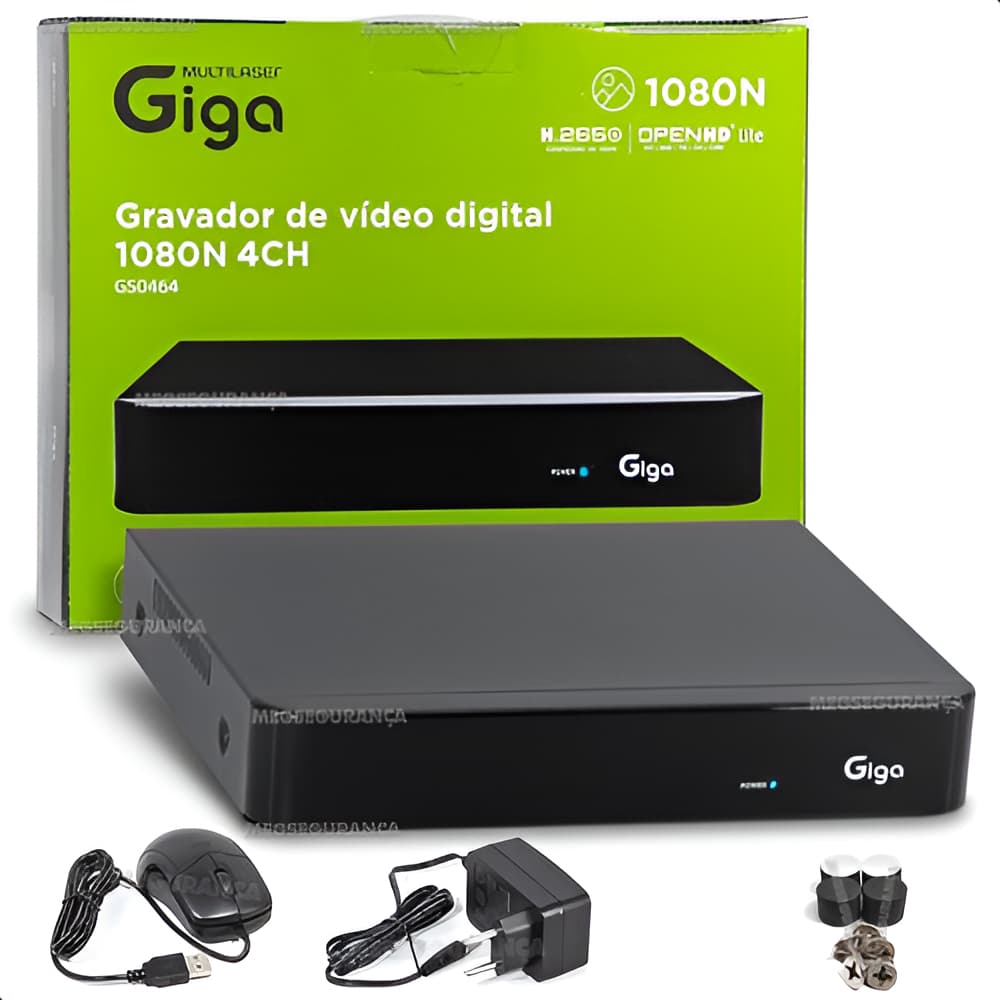 Gravador De Vídeo Digital 1080n 4 Canais - Gs0464 M1 Dvr04