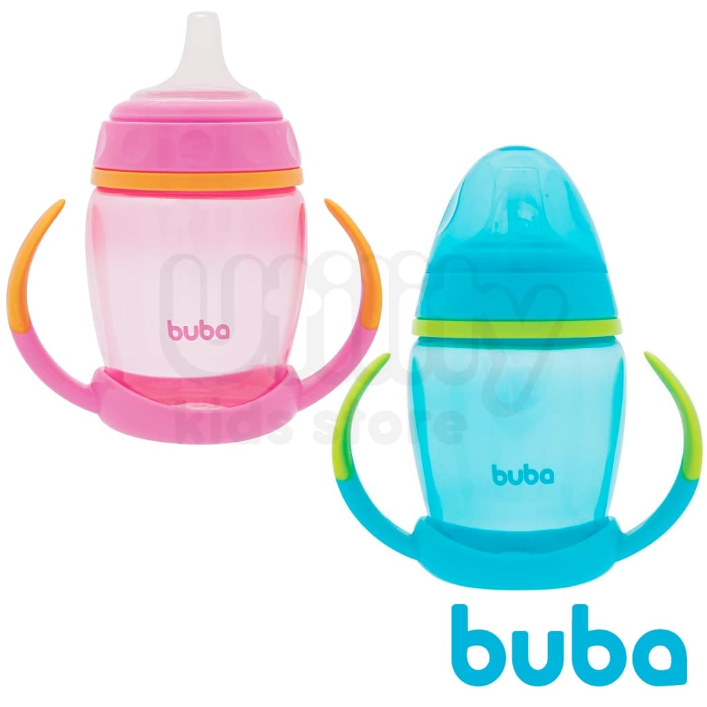 Copo De Treinamento Com Alça Removível Buba Infantil Copo Bebê Rosa copinho buba