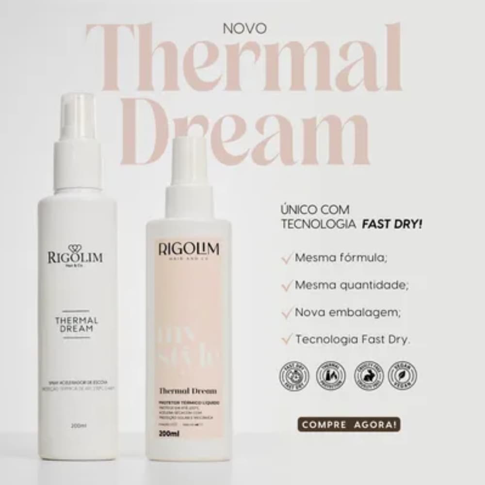 Protetor Térmico Acelerador Escova Rigolim Thermal Dream 200ml