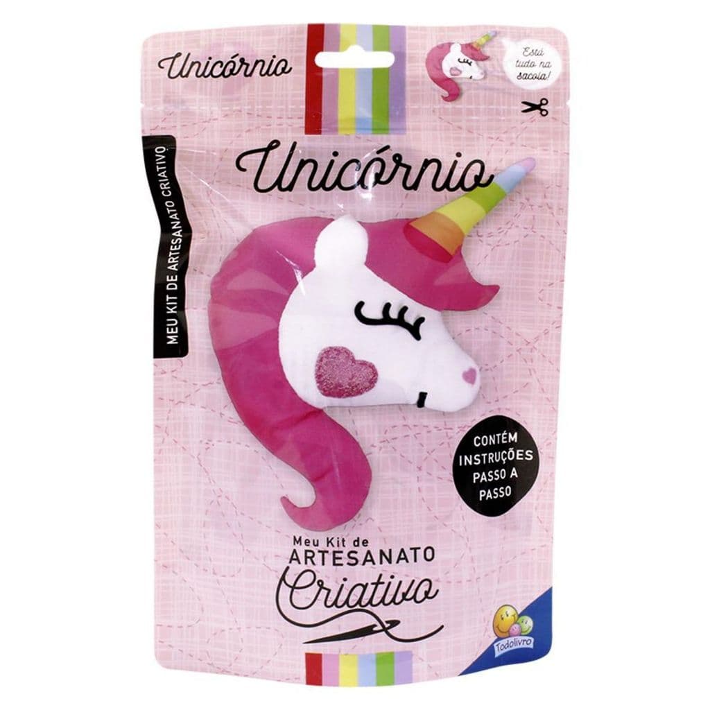 Livro Infantil Kit de Artesanato Criativo Unicornio