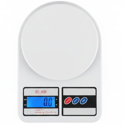 Balança Digital de Cozinha SF-400 10kg Alta Precisão 1g com Tara e Display LCD