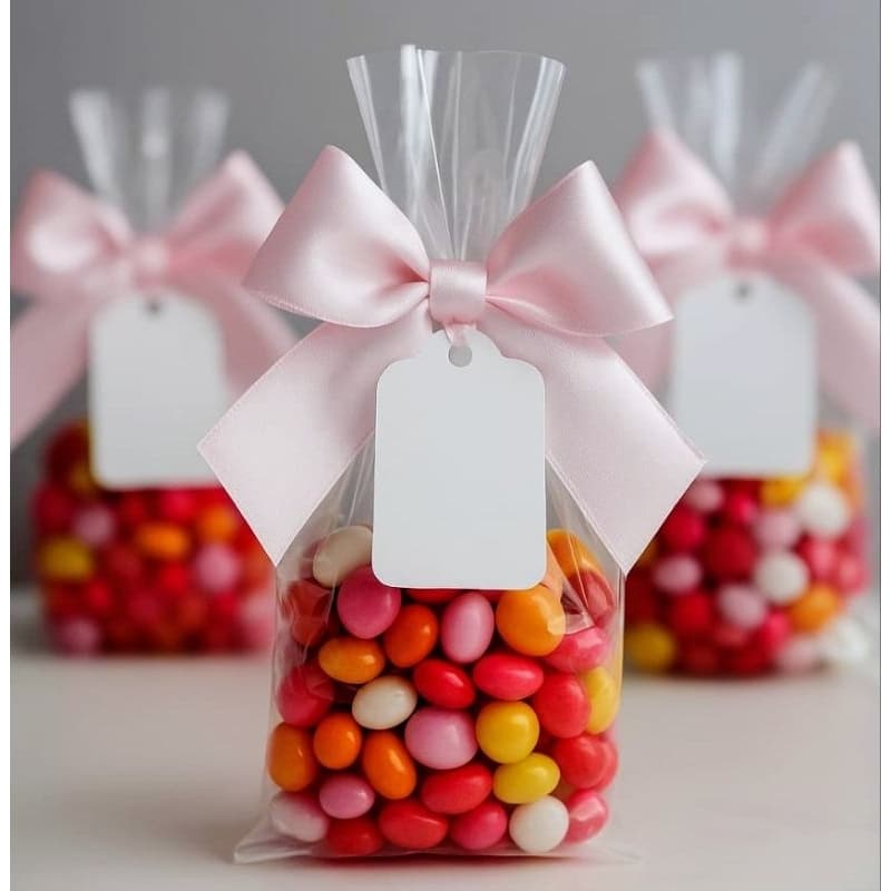 Laços de Cetim Rosa Bebê com Fio Encerado – 8x8cm Ideal para Lembrancinhas e Artesanato ENVIO RÁPIDO