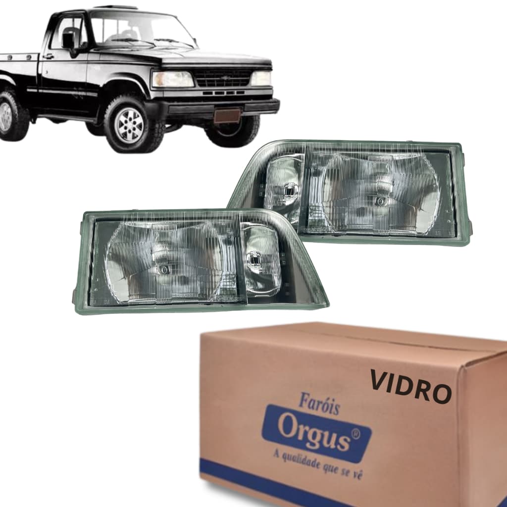Par De Farol Da C20 D20 E D40 1993 1994 1995 1996 - Lente de Vidro - Orgus