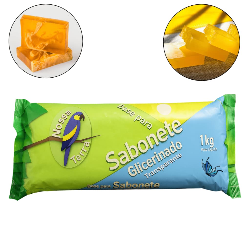 Sabonete Artesanal Nossa Terra 1KG - Ideal para Criações Artísticas e Fácil de Modelar