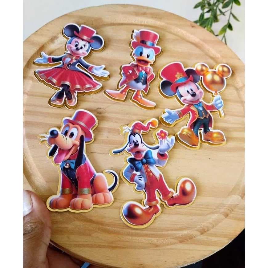 Apliques 3D MICKEY CIRCO - Fazemos todos os temas