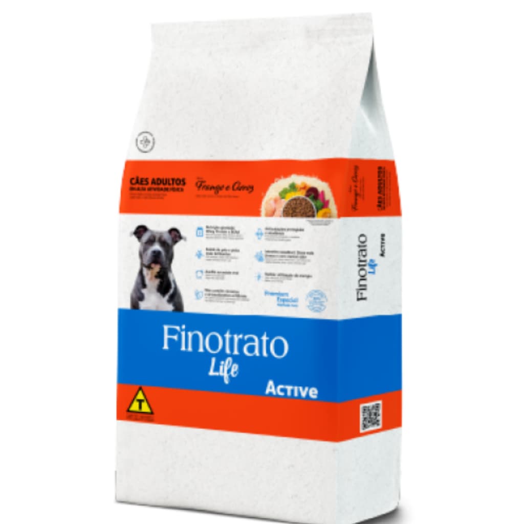 Ração Finotrato Life Active Para Cães Adultos 15kg