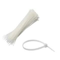 ABRAÇADEIRA DE NYLON BRANCA  280 mm x 4,8 mm -  com 100 peças