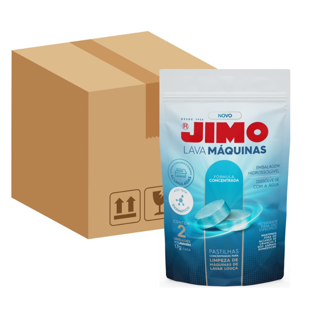 Jimo Lava-Máquinas Pastilhas Limpa e Desengordura Máquina de Lavar Louça -Kit com 12