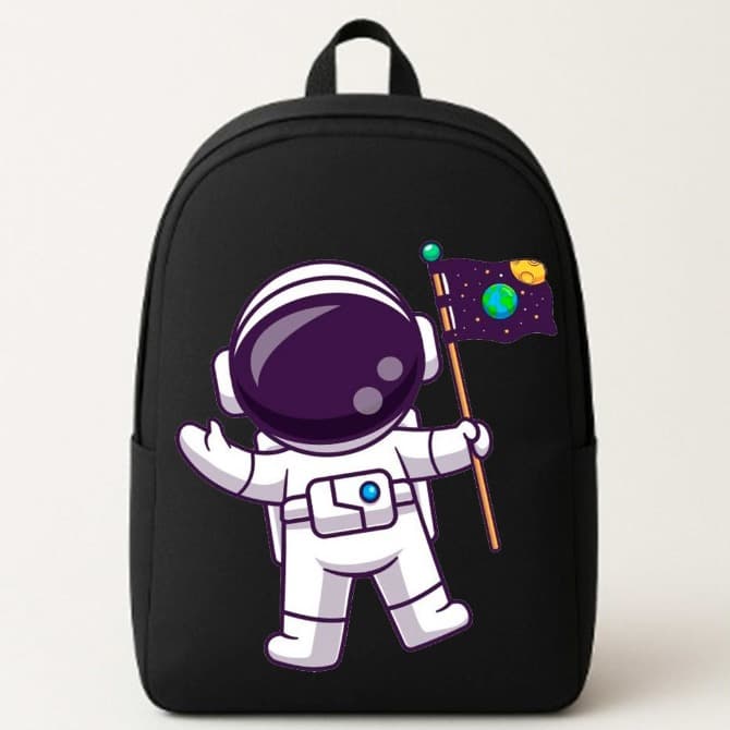 Mochila Escolar Trevix Estampa Astronauta Infantil Bolsa Espaço Mine Barato Promoção!