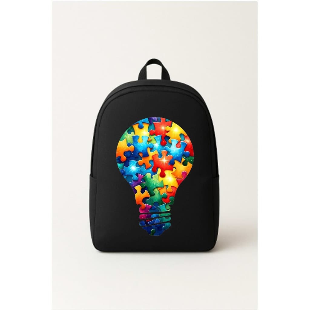 Mochila Escolar Trevix Estampa Lampada Autismo Bolsa Barato Promoção!