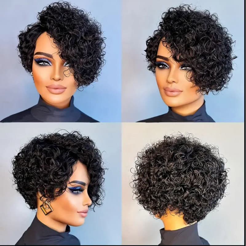 WIG -lace cabelo humano cacheada