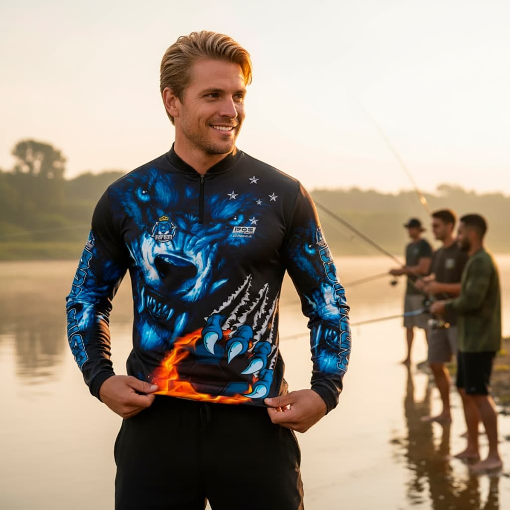 Camisa Pqs Fishing Futebol Czr La Bestia Uv50+ Ref.01