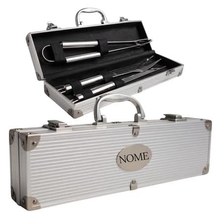 Kit Churrasco 3 Peças  Personalizado com nome