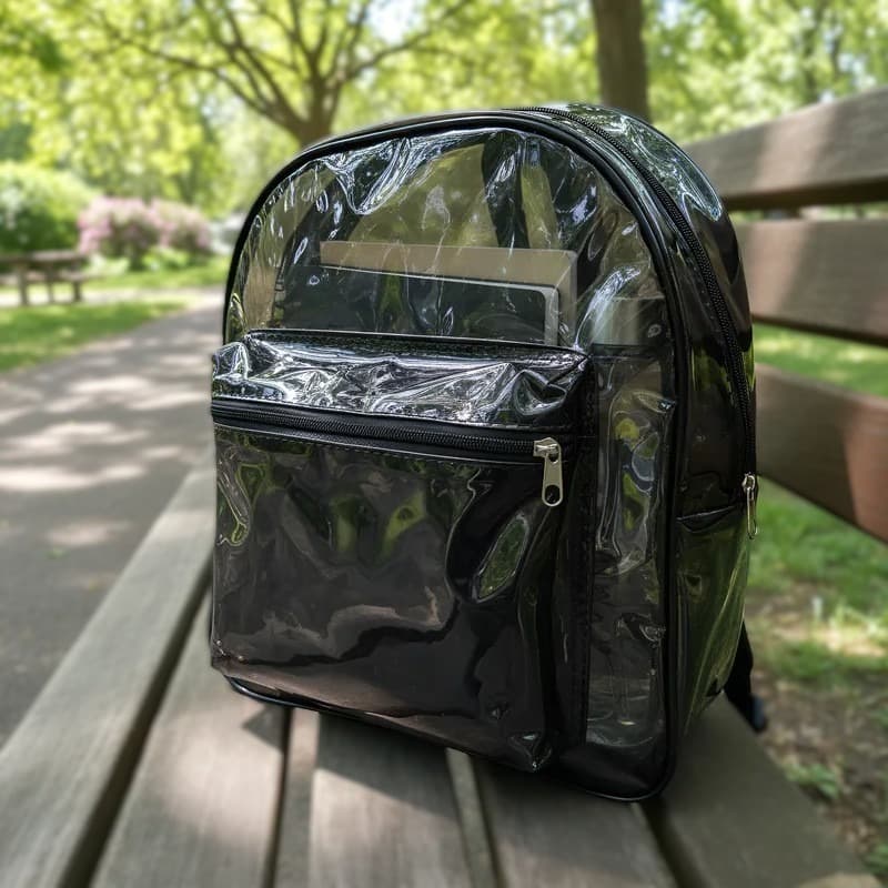 Bolsa de Costas Unissex Mochila Transparente Neon Várias Cores Juvenil Adulto