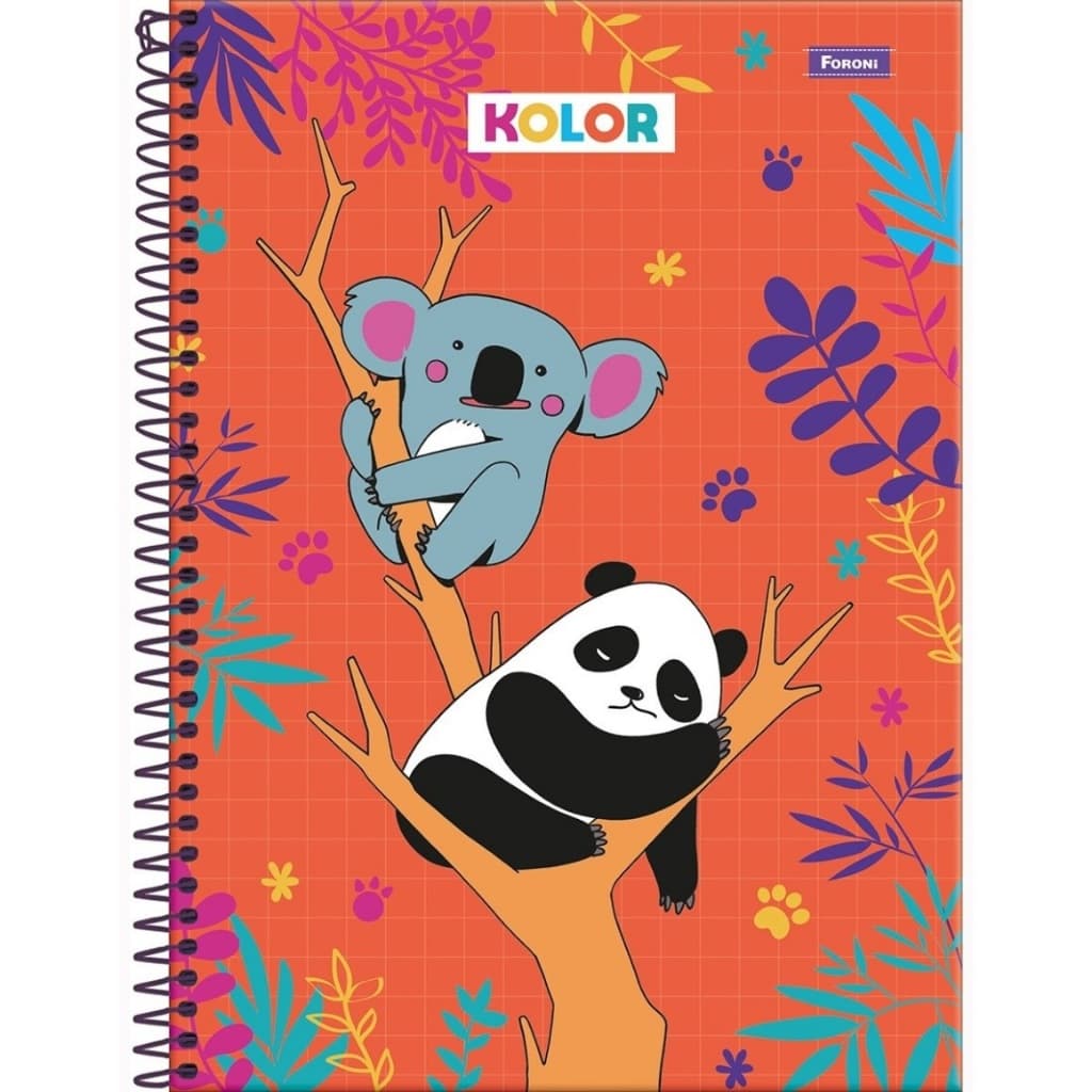 Caderno Universitário Coleção Kolor 10 Matérias Foroni