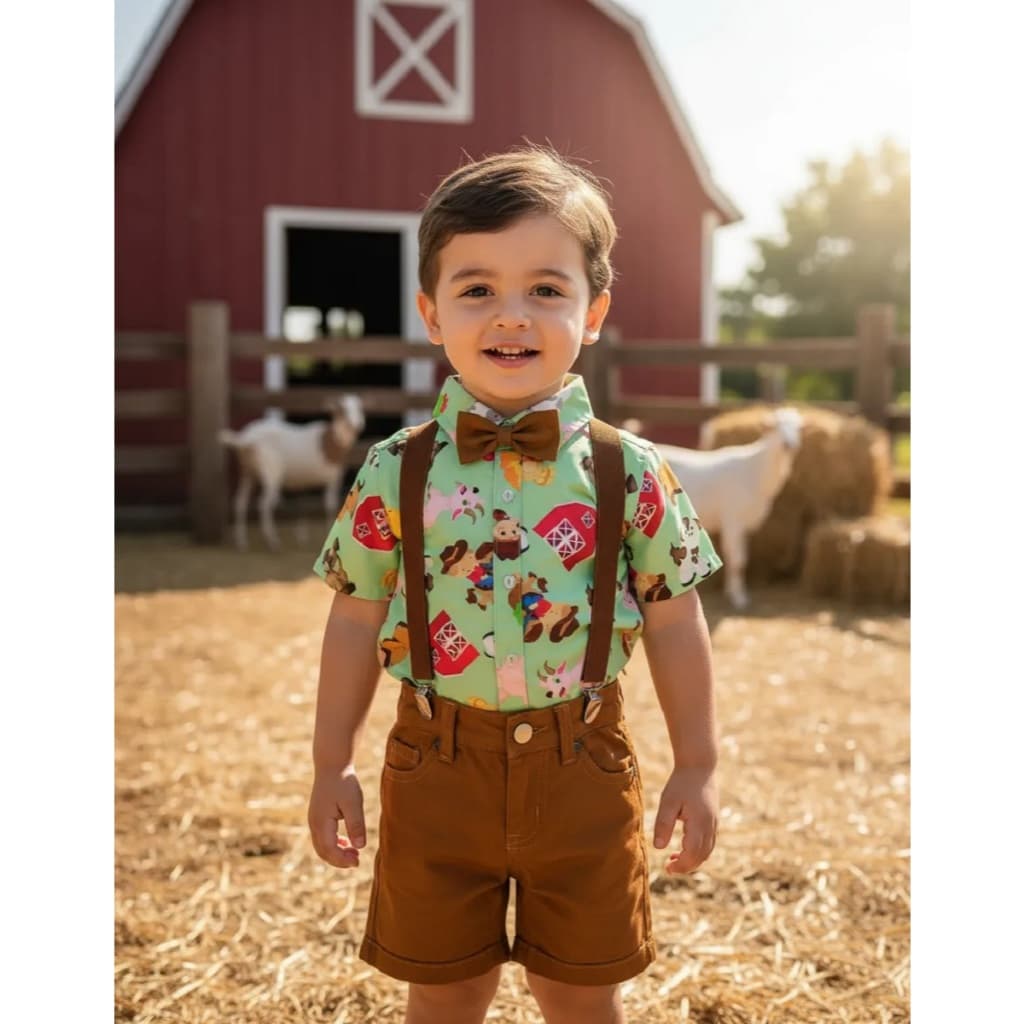 Conjunto Temático Infantil luxo Fazendinha.