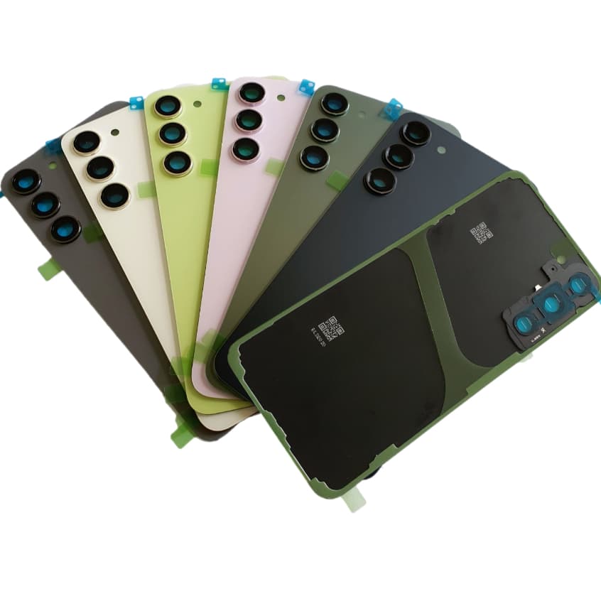 Tampa traseira Para Galaxy S23+ , S23 PLUS SM-S916B/DS, SM-S916, Fundo de vidro com lente Reposição