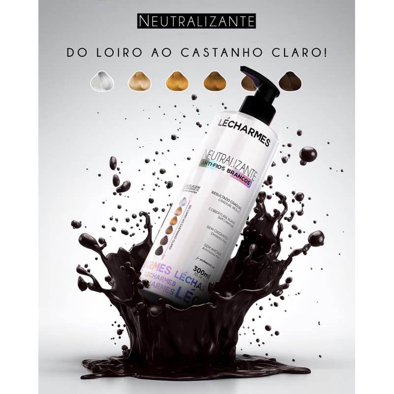 Máscara Neutralizante Castanho Anti-Fios Brancos Sem Amônia – Camufla Fios Grisalhos - Do Branco ao Castanho