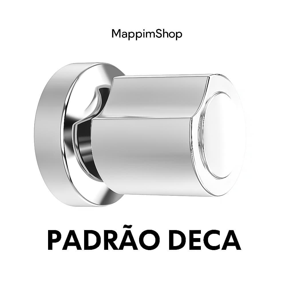 Acabamento Registro Deca Cromado para Banheiro Volante Metal 1/2 3/4 Luxo C40