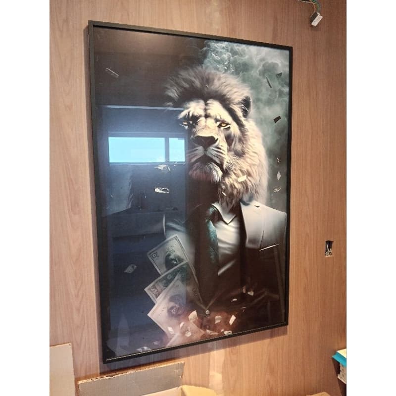 QUADRO 120X70CM C/ MOLDURA E COM VIDRO PERSONALIZADO