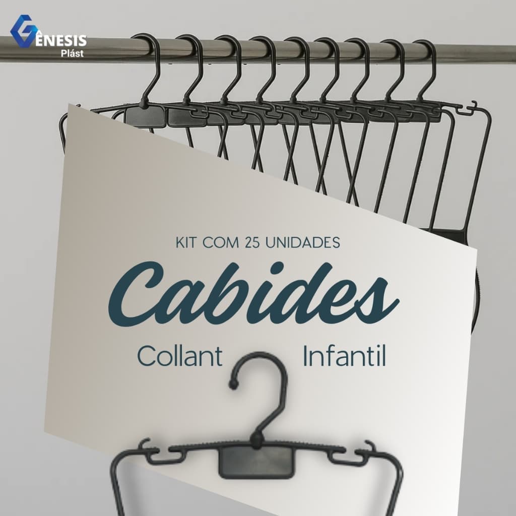 Kit 25 Cabides Silhueta Collant Infantil Preto Para Lojas Roupas Moda Vestidos Conjuntos