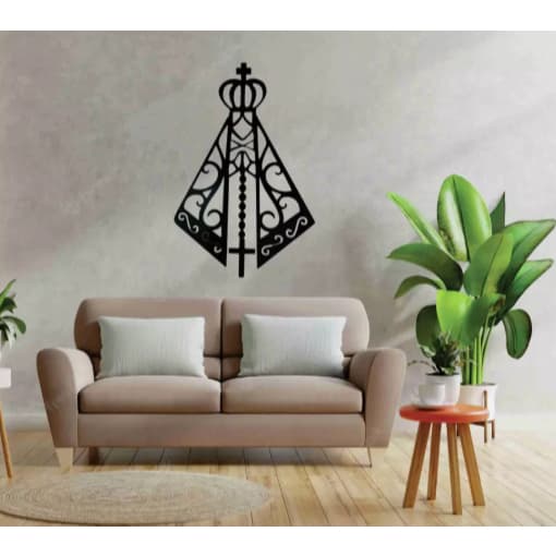 Quadro Decorativo de Santa Nossa Senhora Aparecida 55cmx37cm