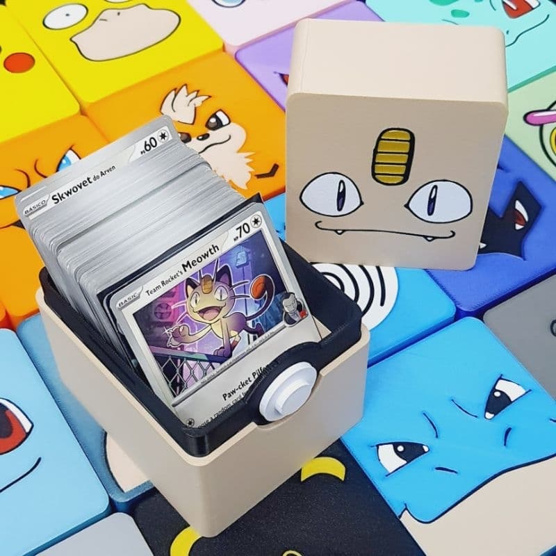 Caixa Organizadora Deck Box Porta Cartas Pokemon Cards TCG | 220 CARTAS | CONTADORES | MARCADORES