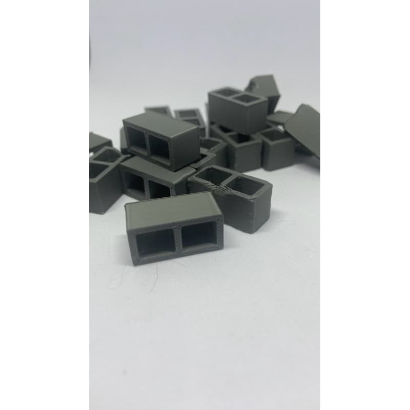 mini bloco-mini tijolo-miniatura bloco-maquete escolar-blocos decorativos-tijolinho pequeno-acessório maquete-