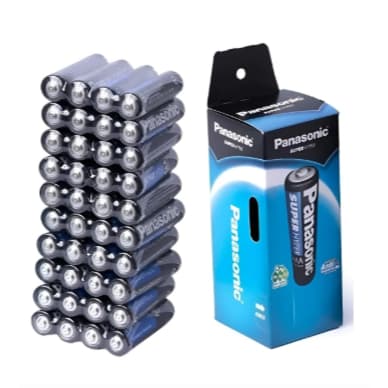 kit 5 3 2 Cx AAA Panasonic Super Hyper cilíndrica Palito - Tubo com 40 unidades