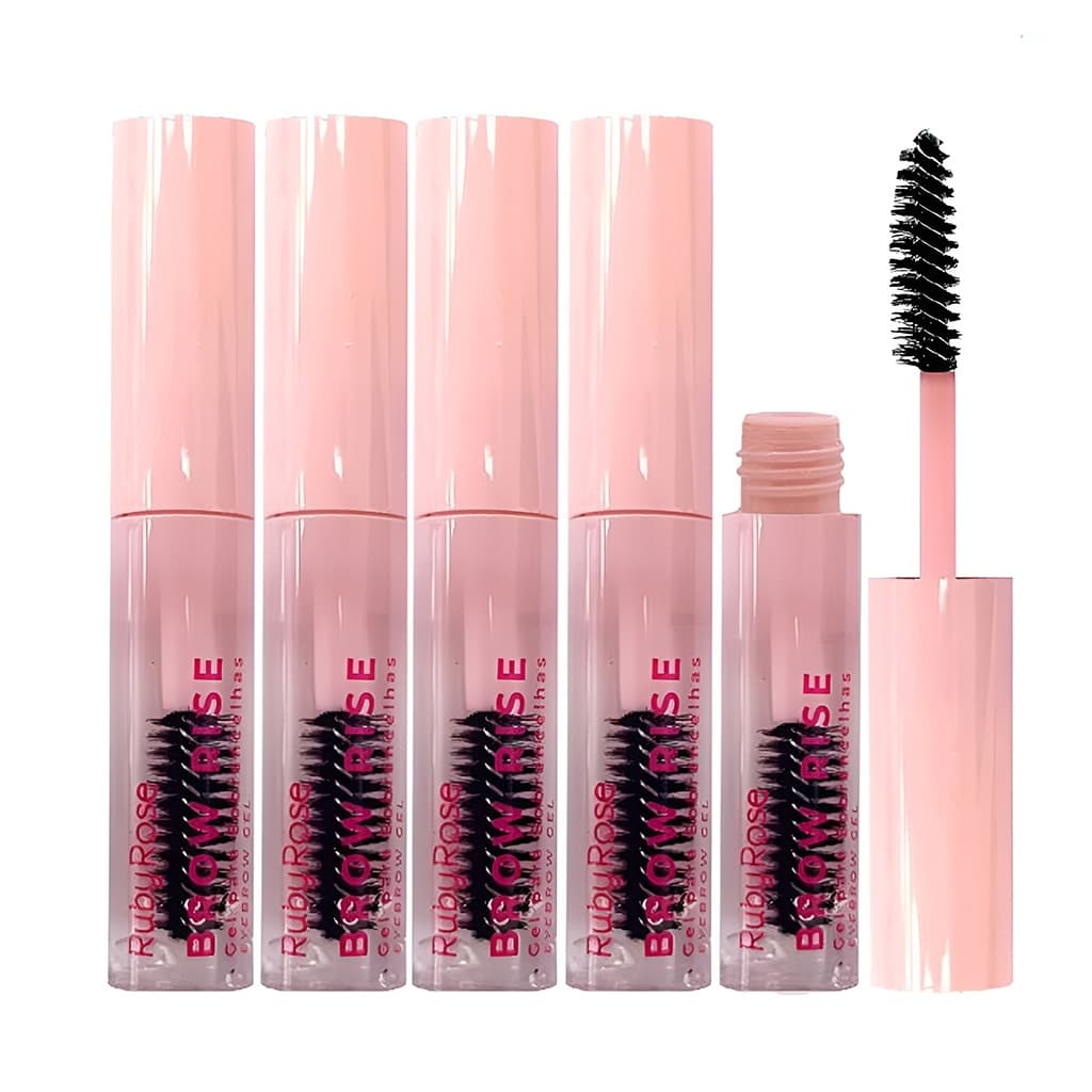 Kit C/5 Unidades Ruby Rose - Gel Para Sobrancelhas Eyebrow Linha Rosa Hot Sale E2503
