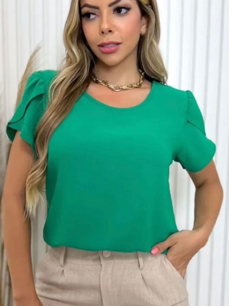 Blusa Manga Tulipa Duna Super Confortável