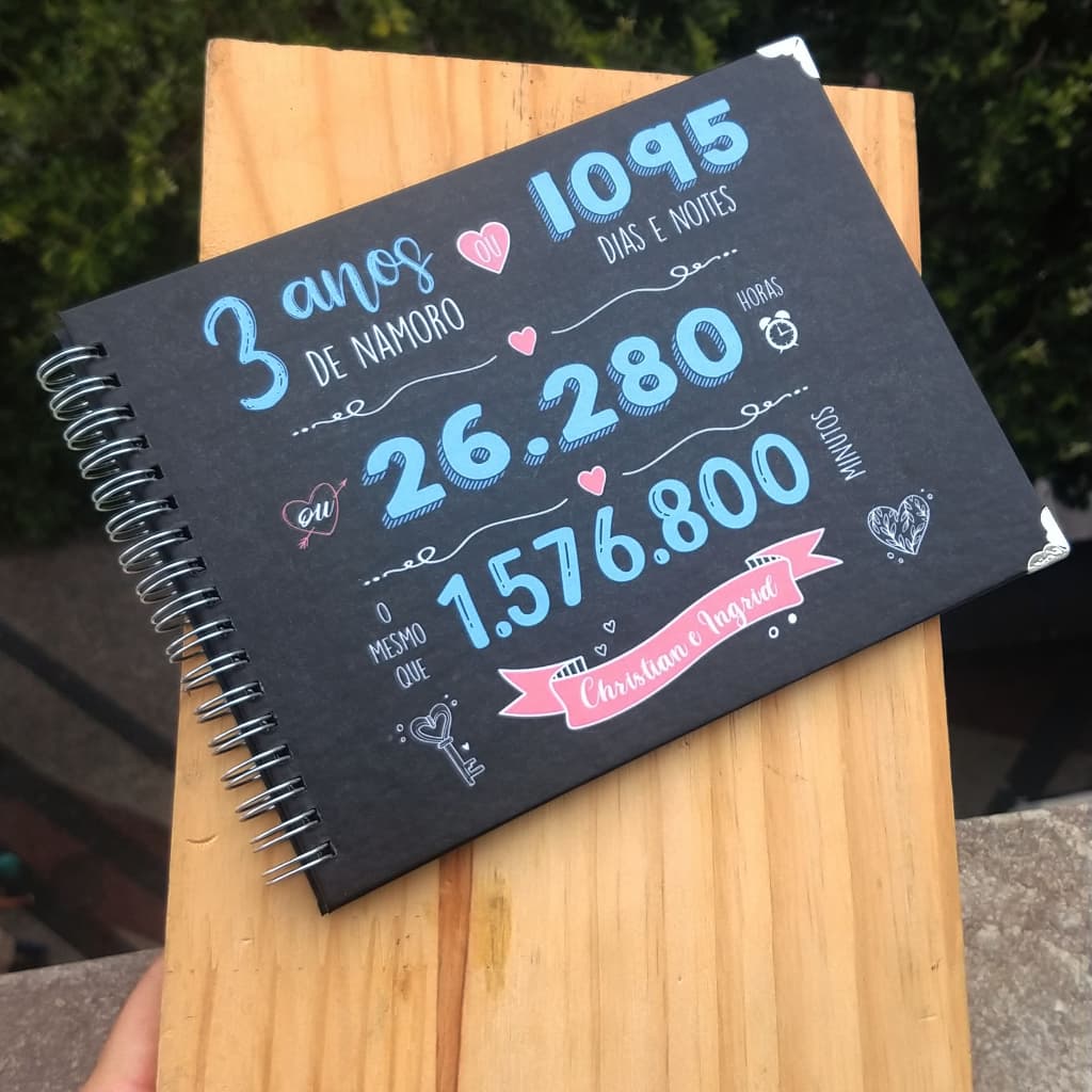 Scrapbook Album de Fotos Namoro ou Casamento Data