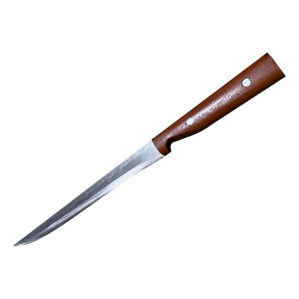 Faca Fileteira Filé Sashimi Afiada Artesanal Cabo Madeira Rústica Legumes FIletar Culinário 35cm
