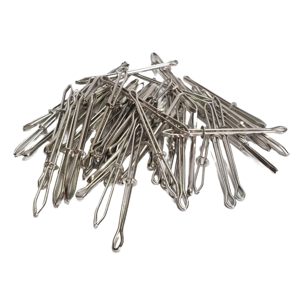 KIT PINÇA PASSADOR DE ELÁSTICO 8cm - 50 UNIDADES