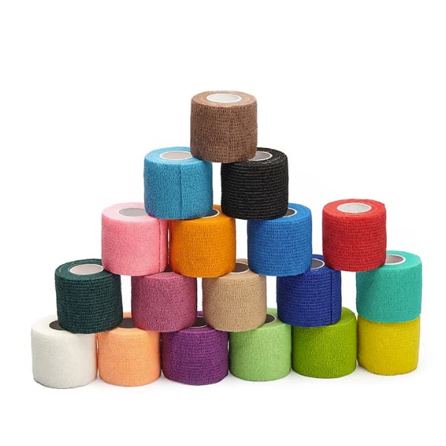 Kit 10 Bandagem Elástica Fita Kinesio Tape Fisioterapia Antiderrapante Para Dermógrafo