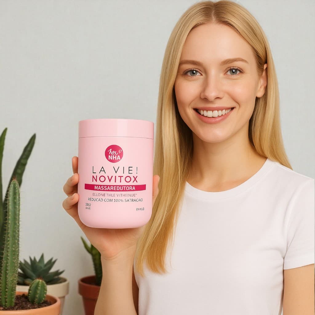 Novitox Creme Redutor Original 500g – Silicone Mix + Vitamina E | Hidratação e Maciez
