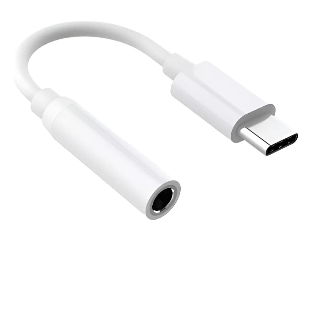 Adaptador Tipo C para P2 Áudio 3,5mm Compatível com Fone de Ouvido Celular Tablet