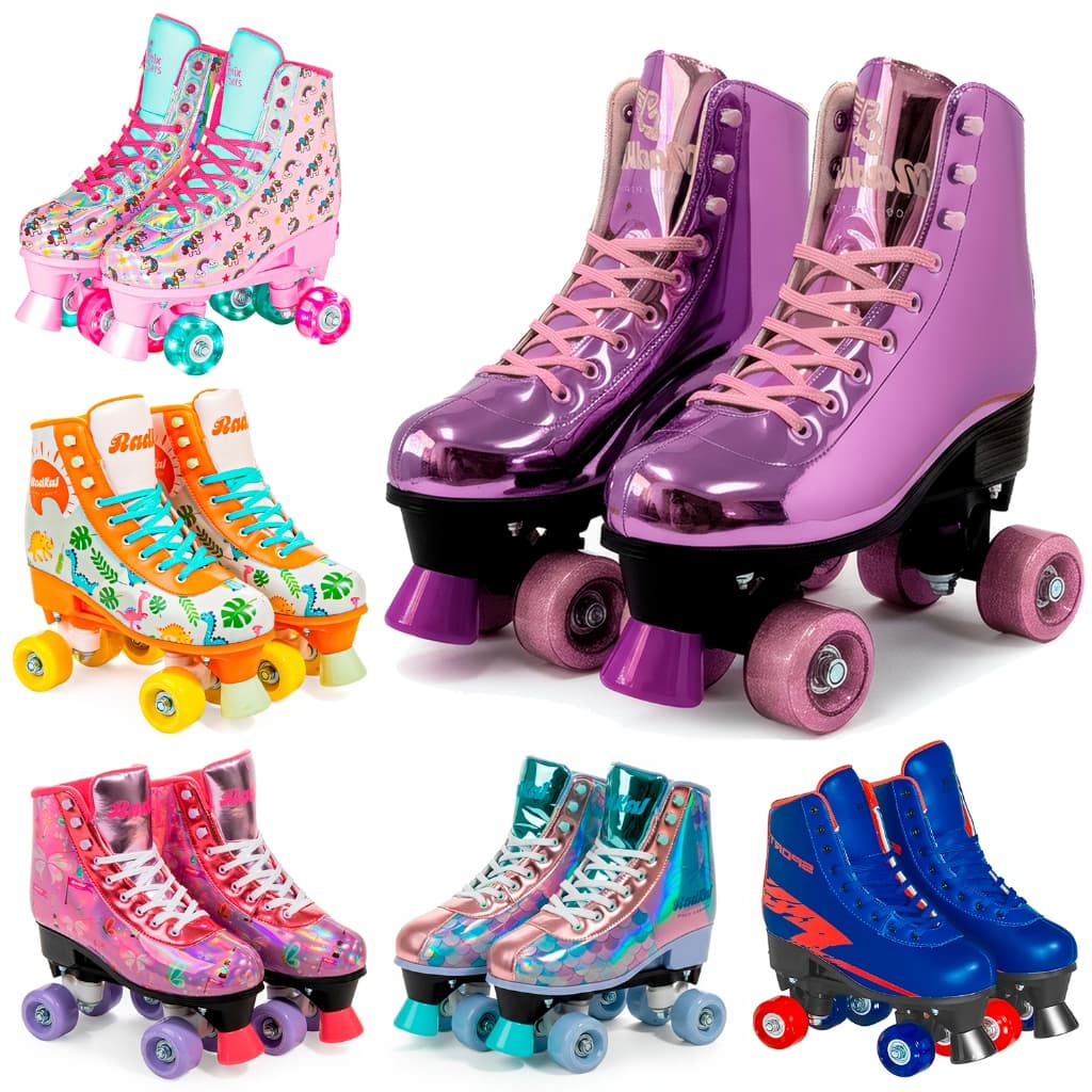 Patins Quad Bota Infantil Adulto 4 Rodas Ajustável Para Meninos E Meninas - Fênix Brinquedos