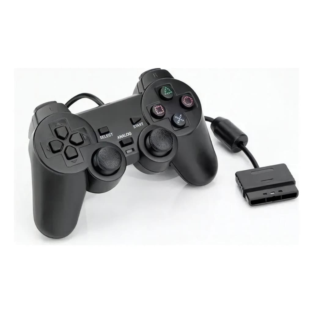 Controle Para Ps2 Dualshock Com Fio E Analógico