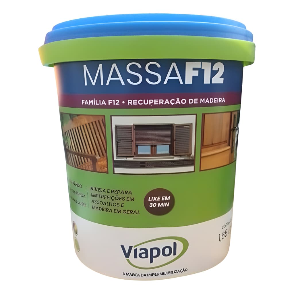 F12 Massa P/ Calafetar Madeira Cor A Escolher Viapol