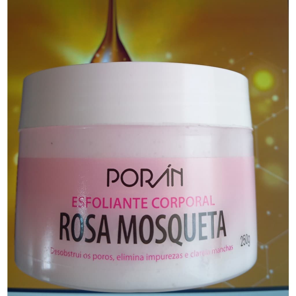 Esfoliante corporal ROSA MOSQUETA PORÁN, cuidado com a pele, pele macia
