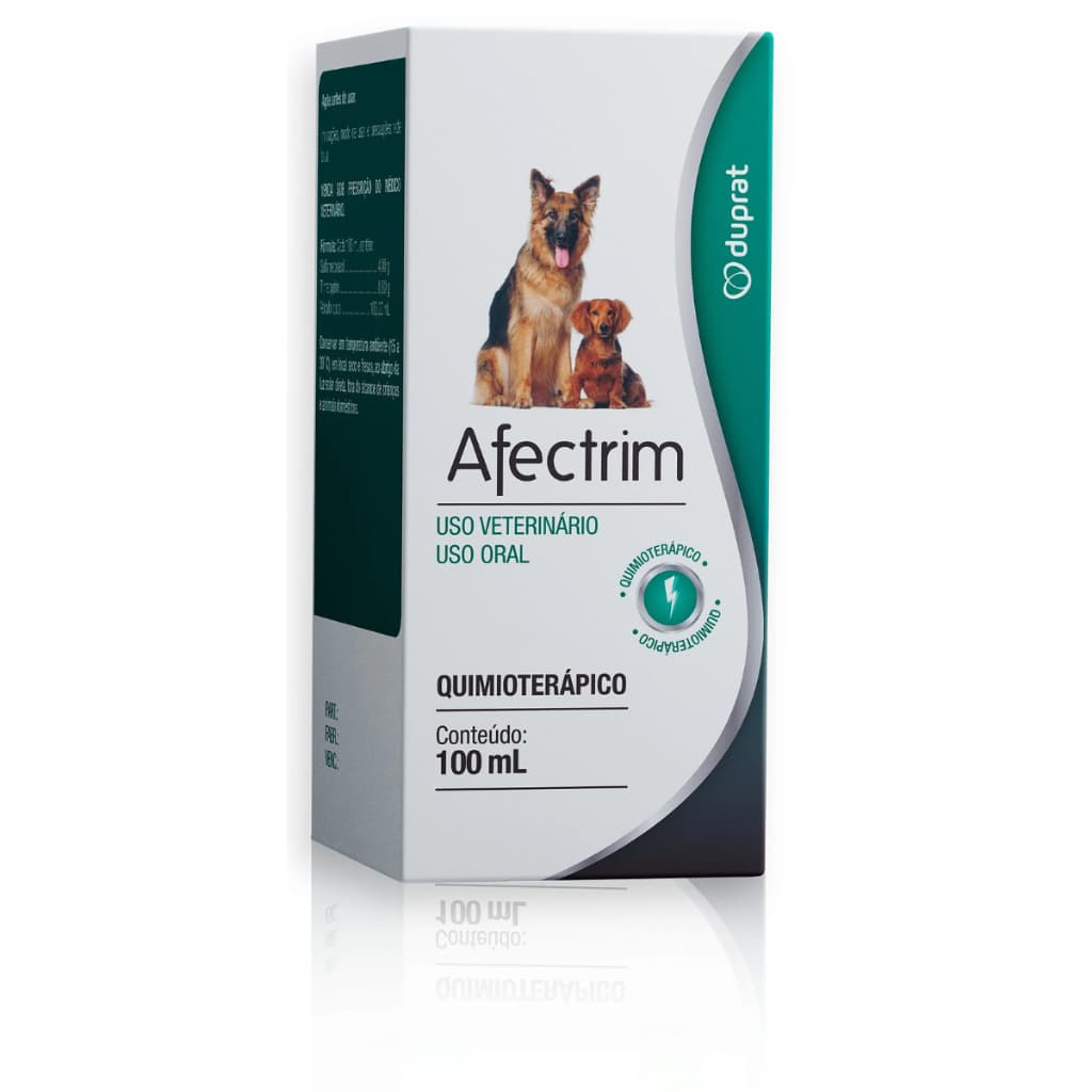 Afectrim 100 mL – Antibiótico Oral para Cães e Gatos Duprat | Tratamento de Infecções Veterinárias