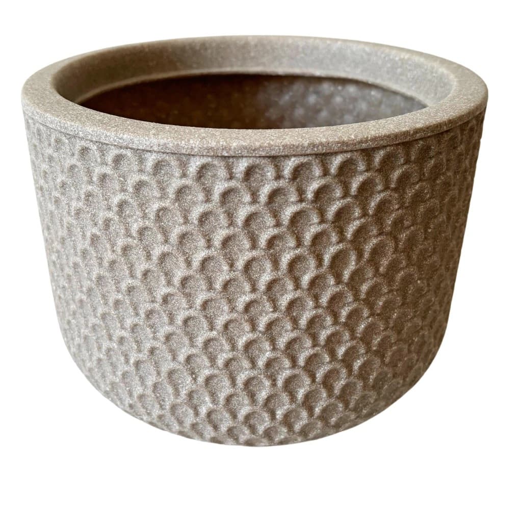 Vaso Polietileno de Mesa Vouga Vaso Decorativo Sustentável Ecológico Cor Calcário