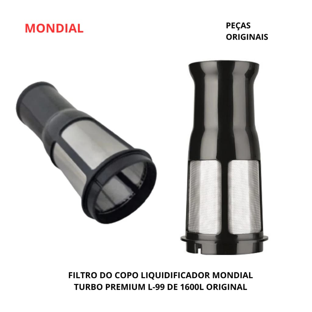 Filtro de Liquidificador Mondial Peça Original Para Copo 1600L turbo power L-99